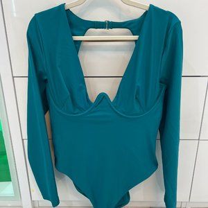 Andrea Iyamah AMAR ONE PIECE SWIMSUIT - OCEAN